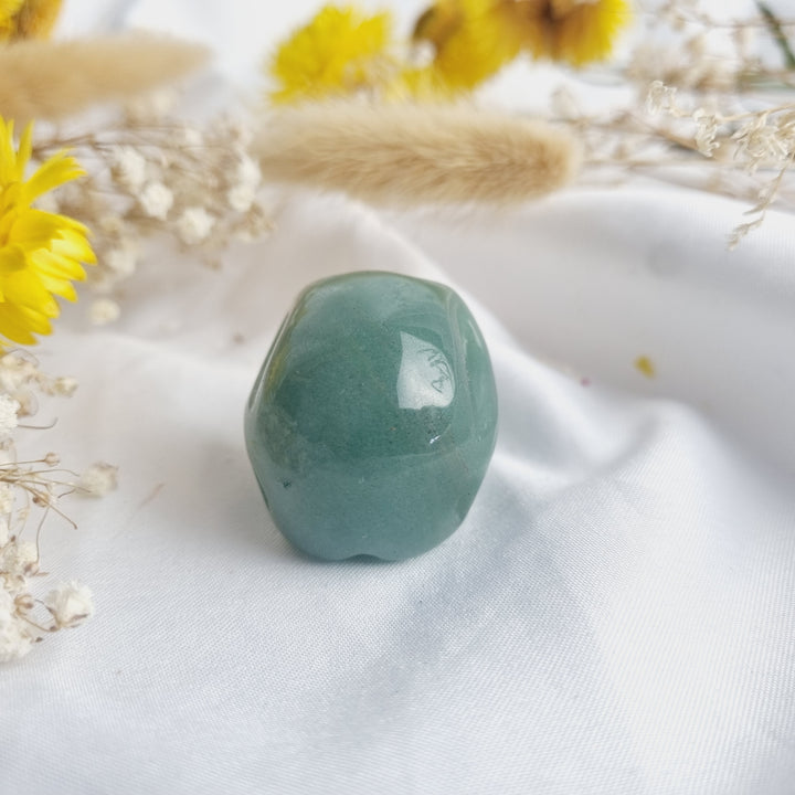 Green Aventurine Skull