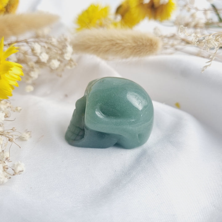 Green Aventurine Skull