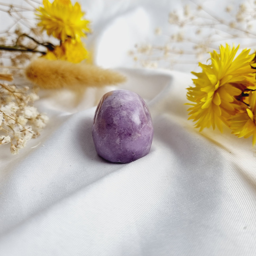 Lepidolite Skull