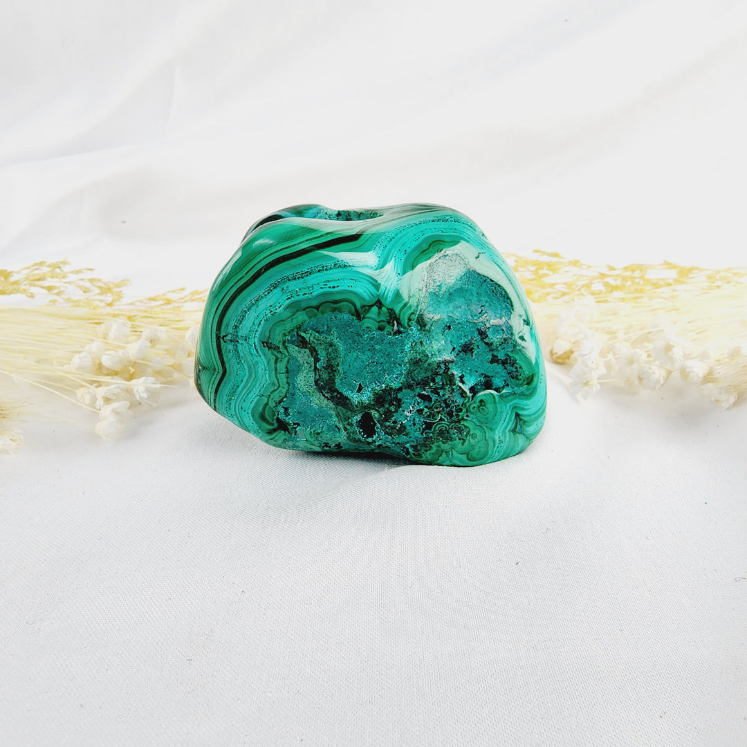 Malachite Chrysocolla Free form Polished piece