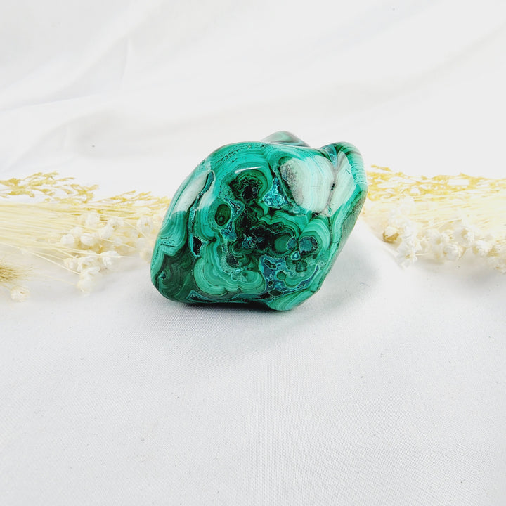 Malachite Chrysocolla Free form Polished piece