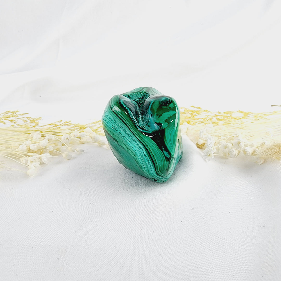 Malachite Chrysocolla Free form Polished piece