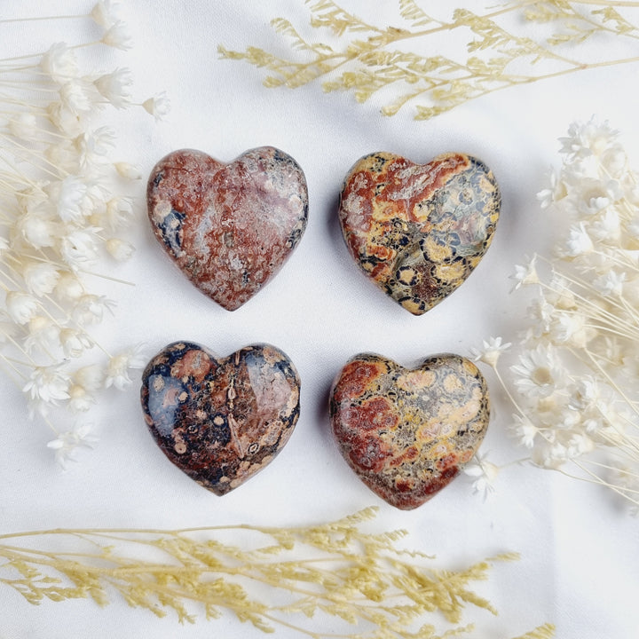 Leopard Skin Jasper Heart Pendant