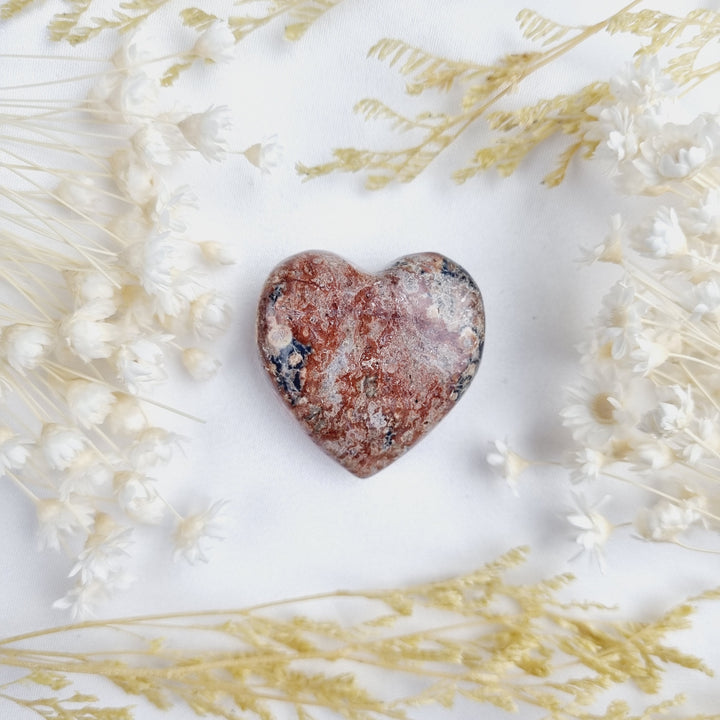 Leopard Skin Jasper Heart Pendant