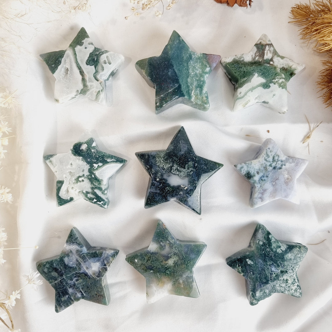 Moss Agate Star