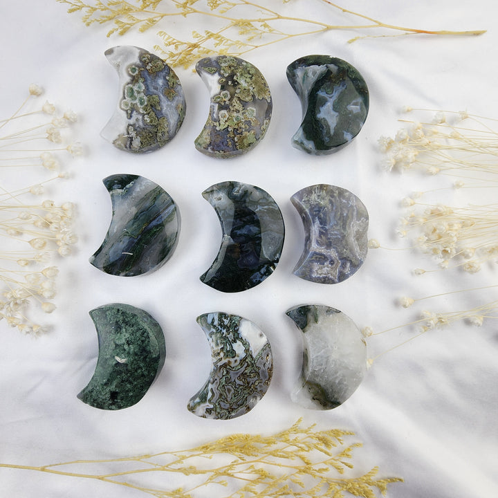 Moss Agate Moon