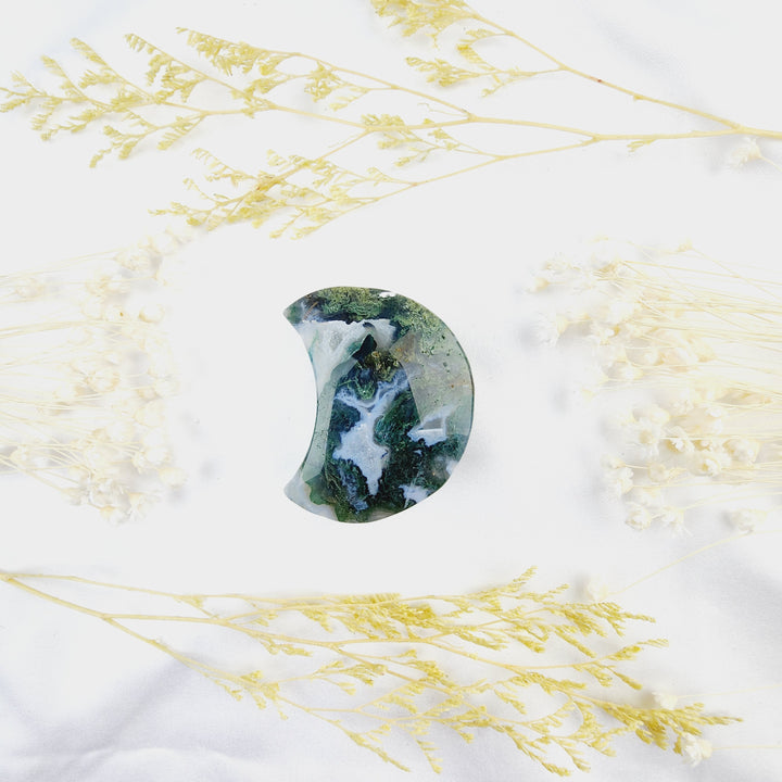 Moss Agate Moon