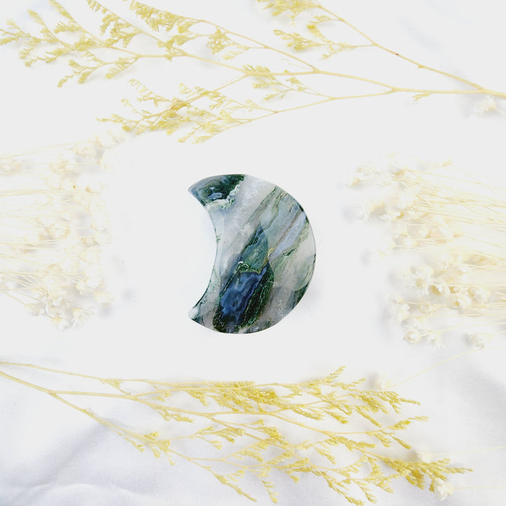 Moss Agate Moon