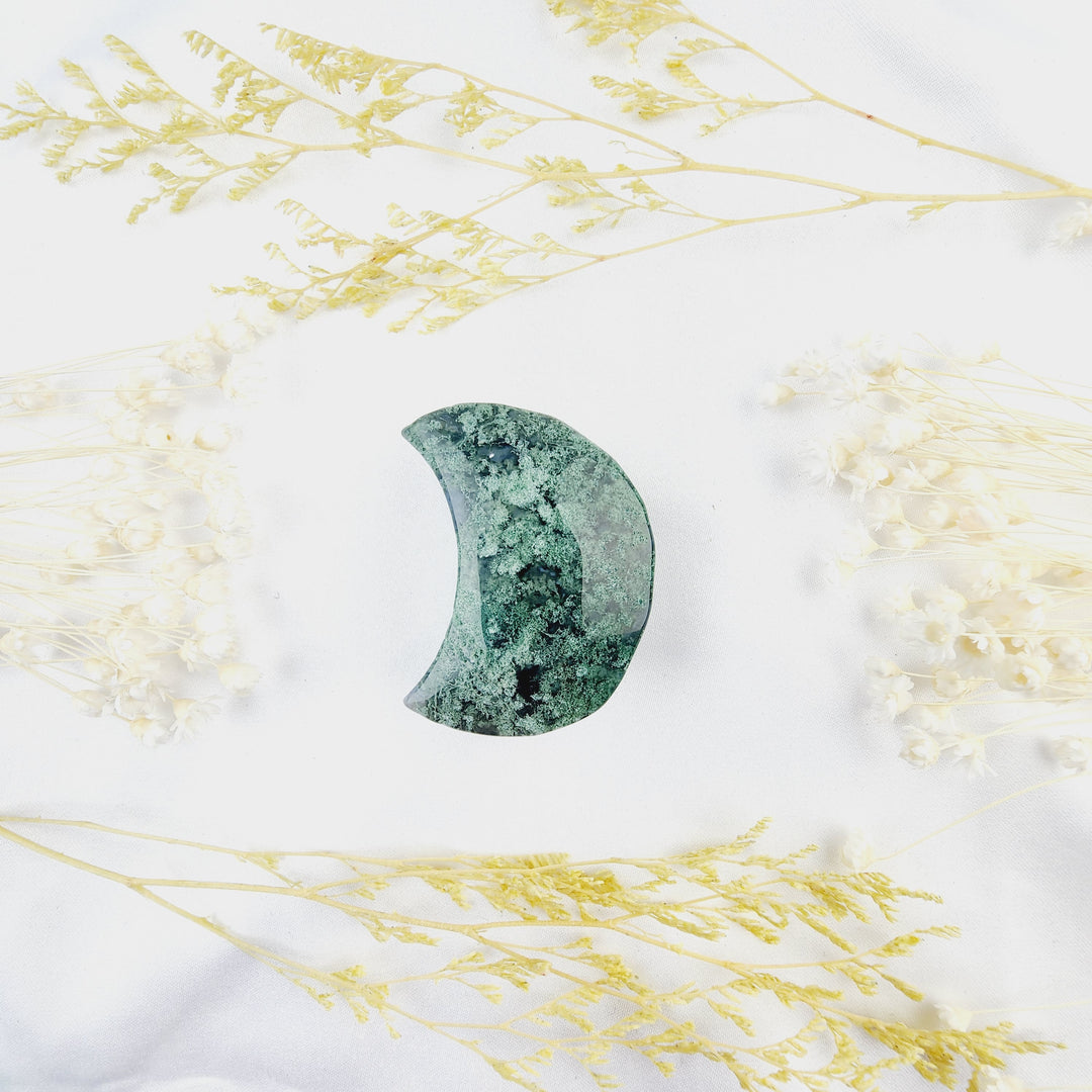 Moss Agate Moon