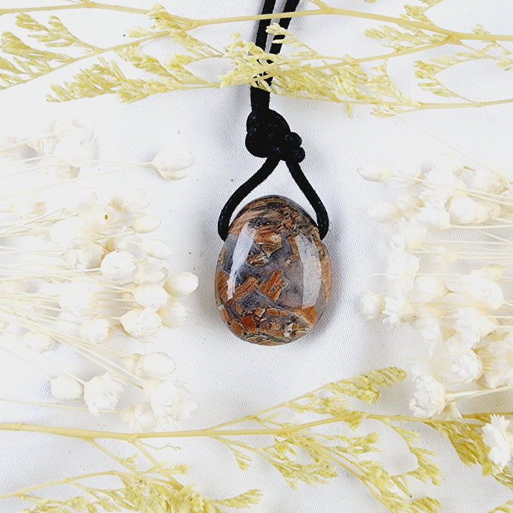 Red Jasper Tumbled Pendant