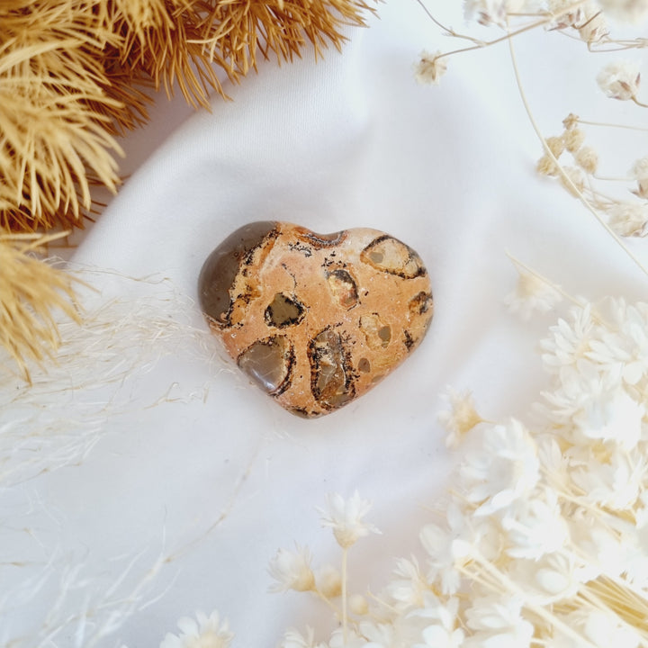 Leopard Skin Jasper Heart