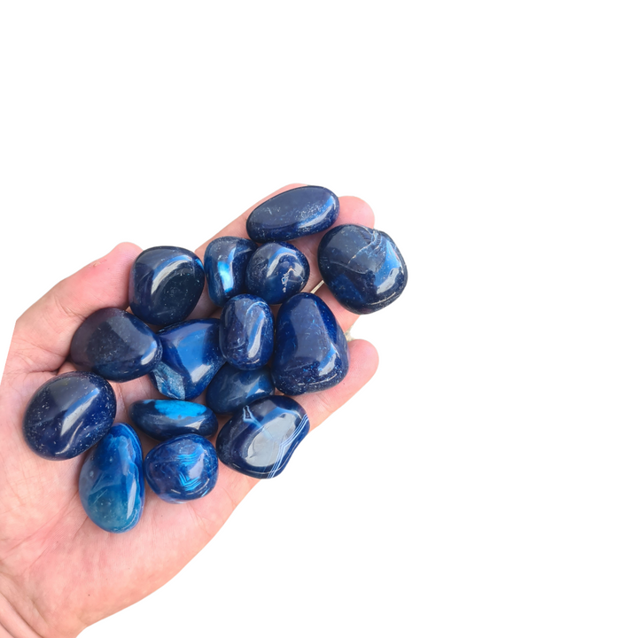 Blue Agate Tumbleds